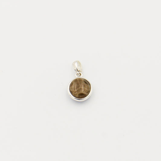 Petoskey & Leland Blue Reversible Large Oval Pendant