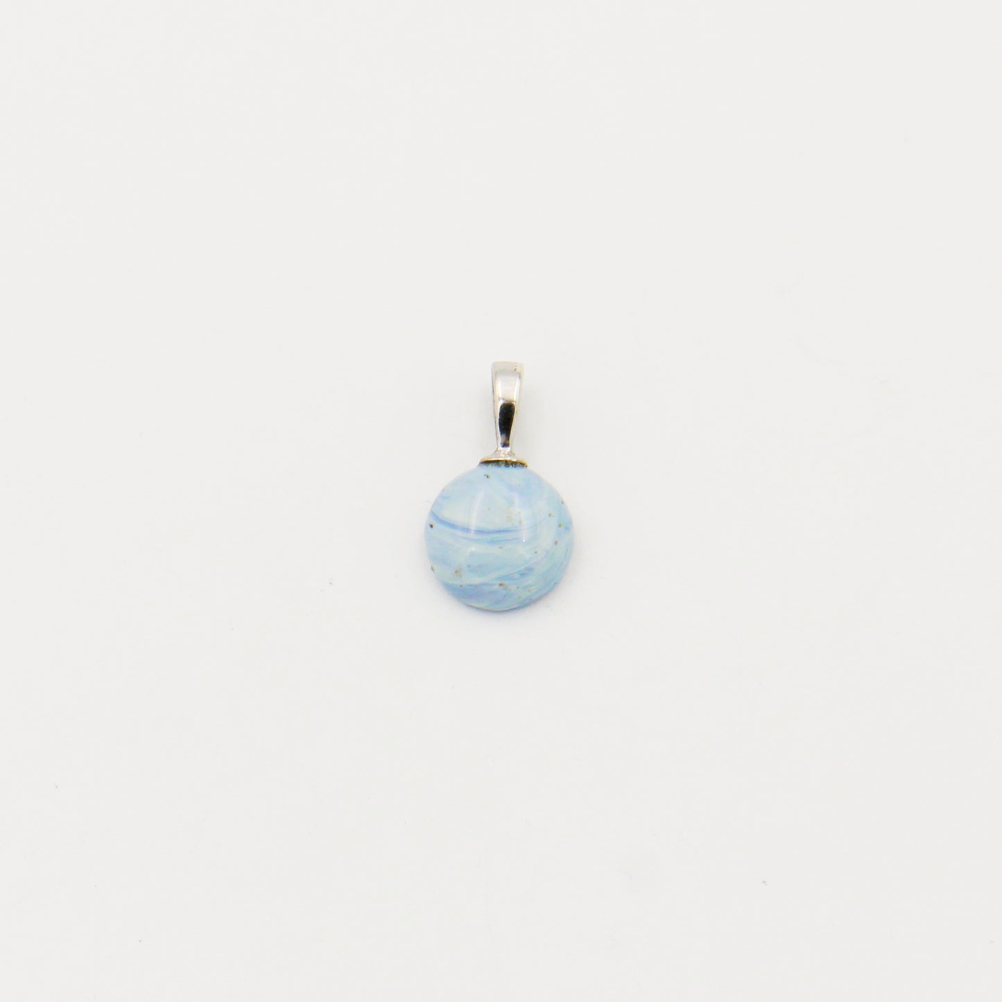 Leland Blue Round 12mm Drilled Pendant