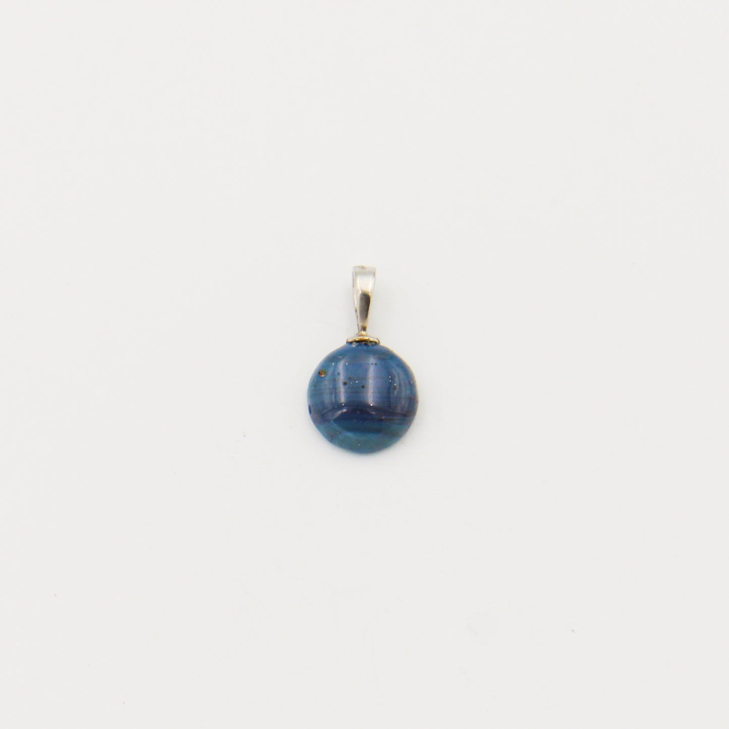 Leland Blue Round 12mm Drilled Pendant