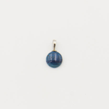 Leland Blue Round 12mm Drilled Pendant