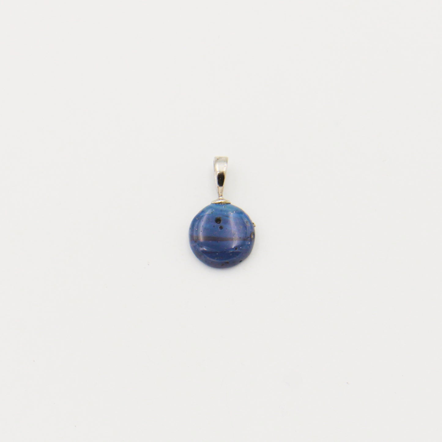 Leland Blue Round 12mm Drilled Pendant