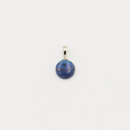 Leland Blue Round 12mm Drilled Pendant