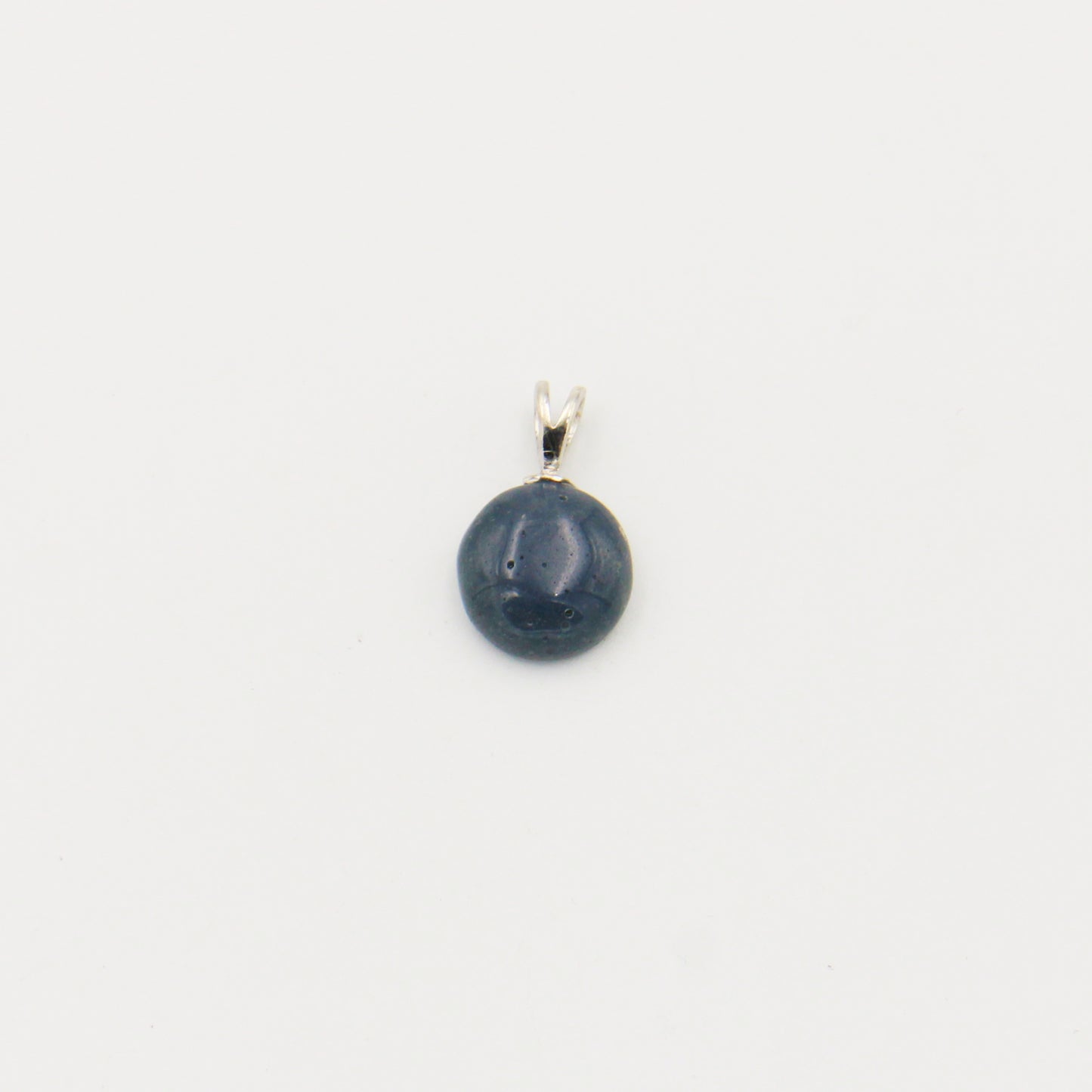 Leland Blue Round 12mm Drilled Pendant