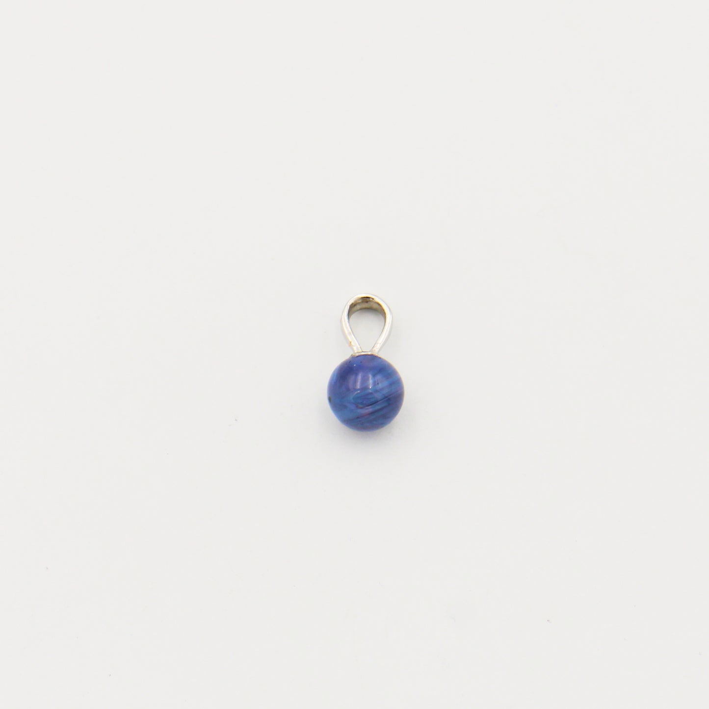 Leland Blue Round 7mm Drilled Bead Pendant