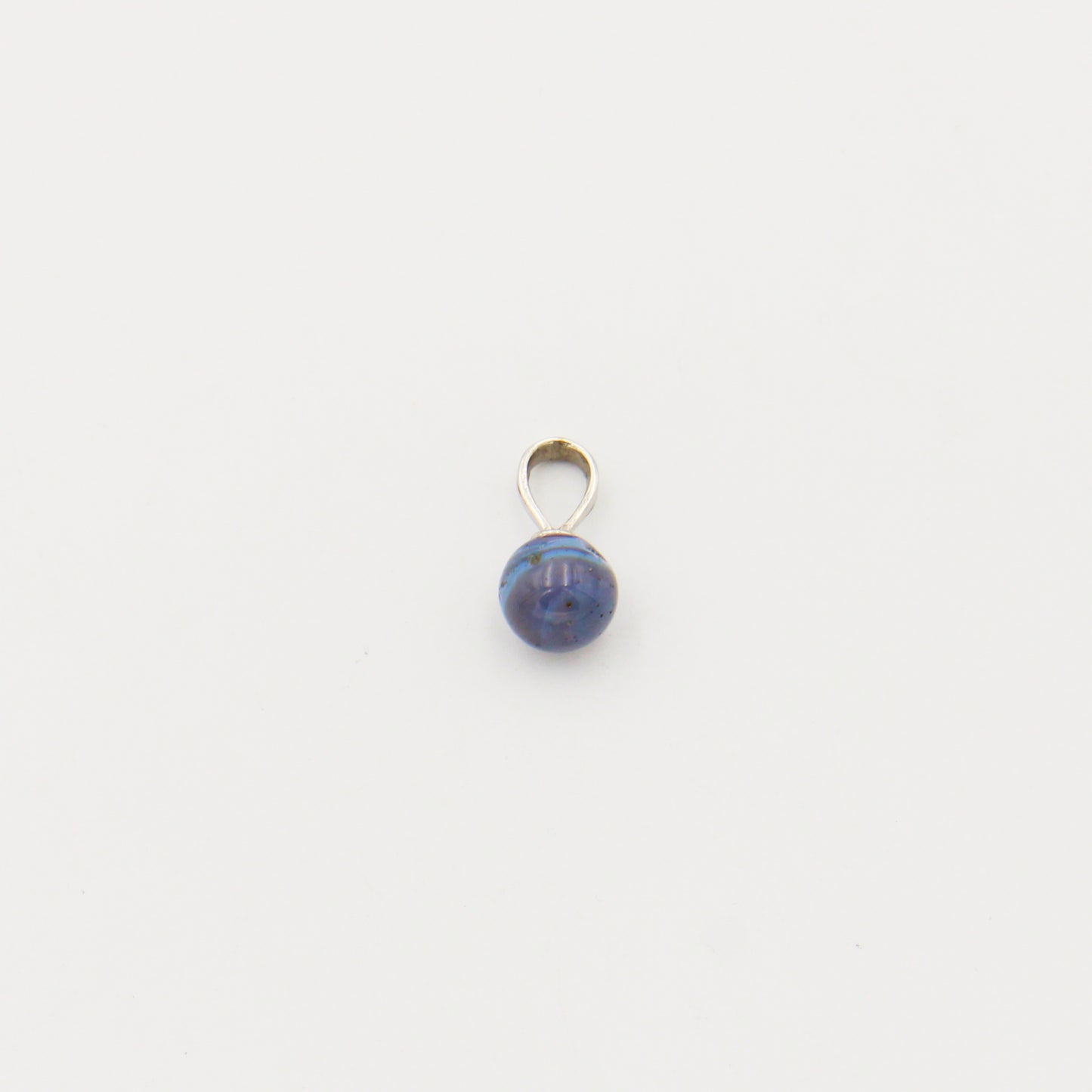 Leland Blue Round 7mm Drilled Bead Pendant