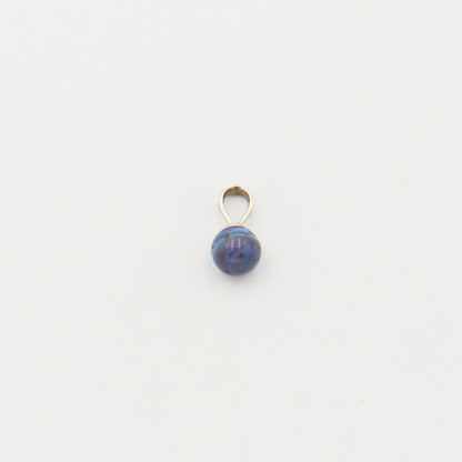 Leland Blue Round 7mm Drilled Bead Pendant
