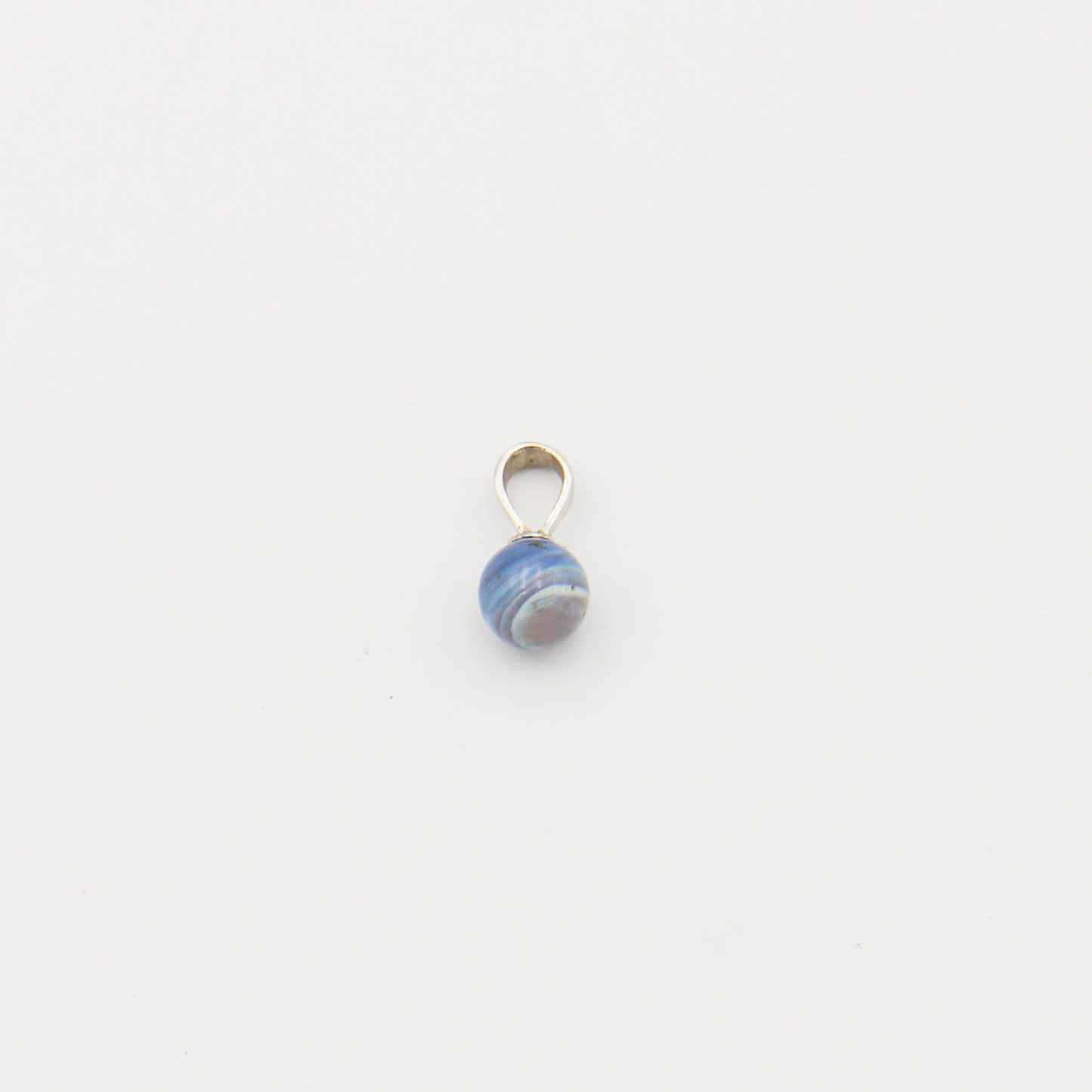 Leland Blue Round 7mm Drilled Bead Pendant