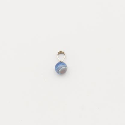 Leland Blue Round 7mm Drilled Bead Pendant