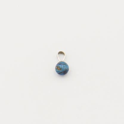 Leland Blue Round 7mm Drilled Bead Pendant
