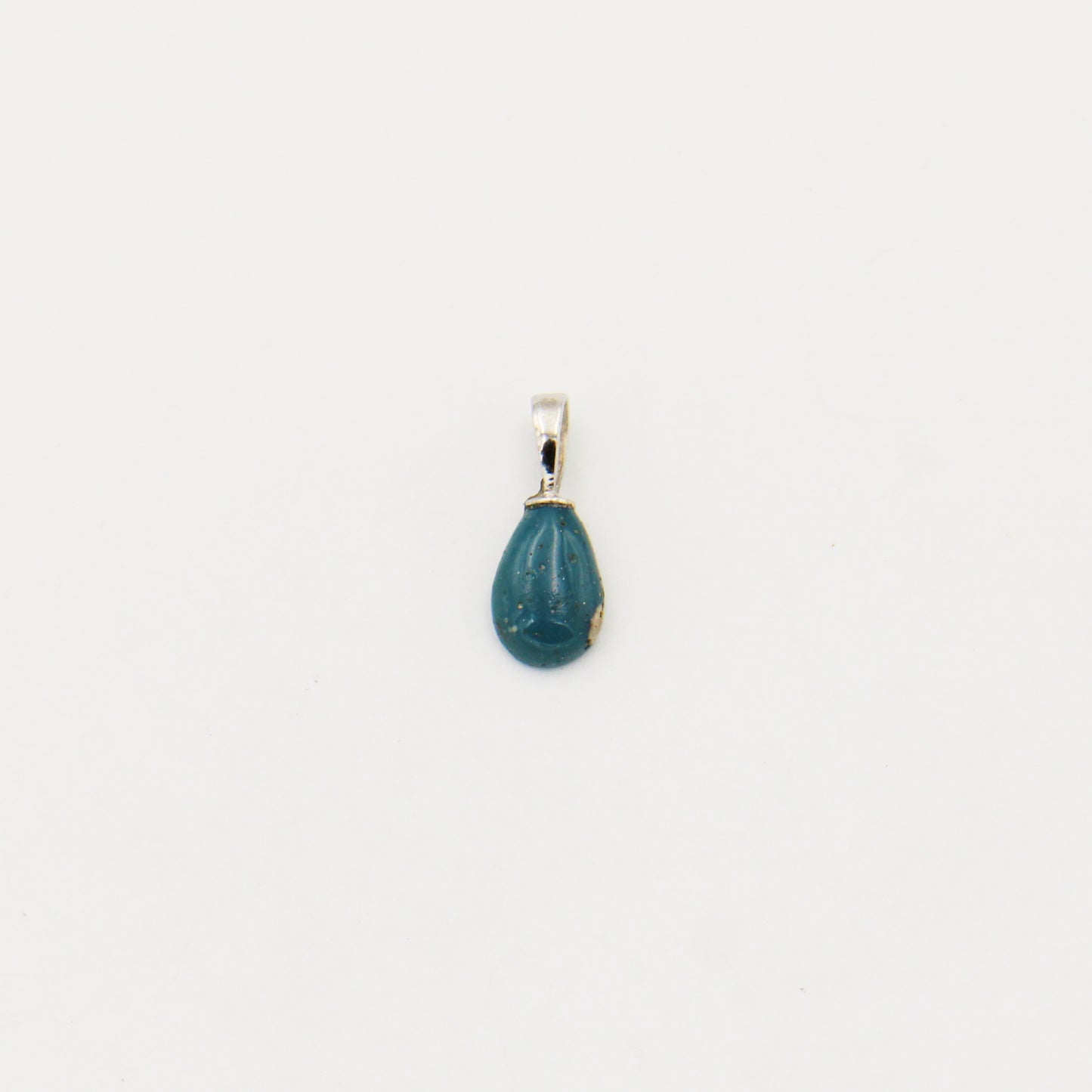 Tiny Leland Blue Drilled Teardrop Pendant