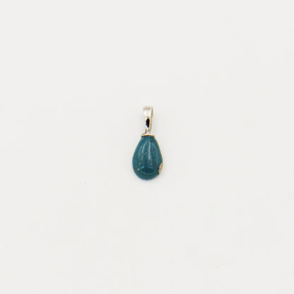 Tiny Leland Blue Drilled Teardrop Pendant