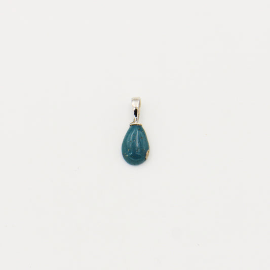 Tiny Leland Blue Drilled Teardrop Pendant