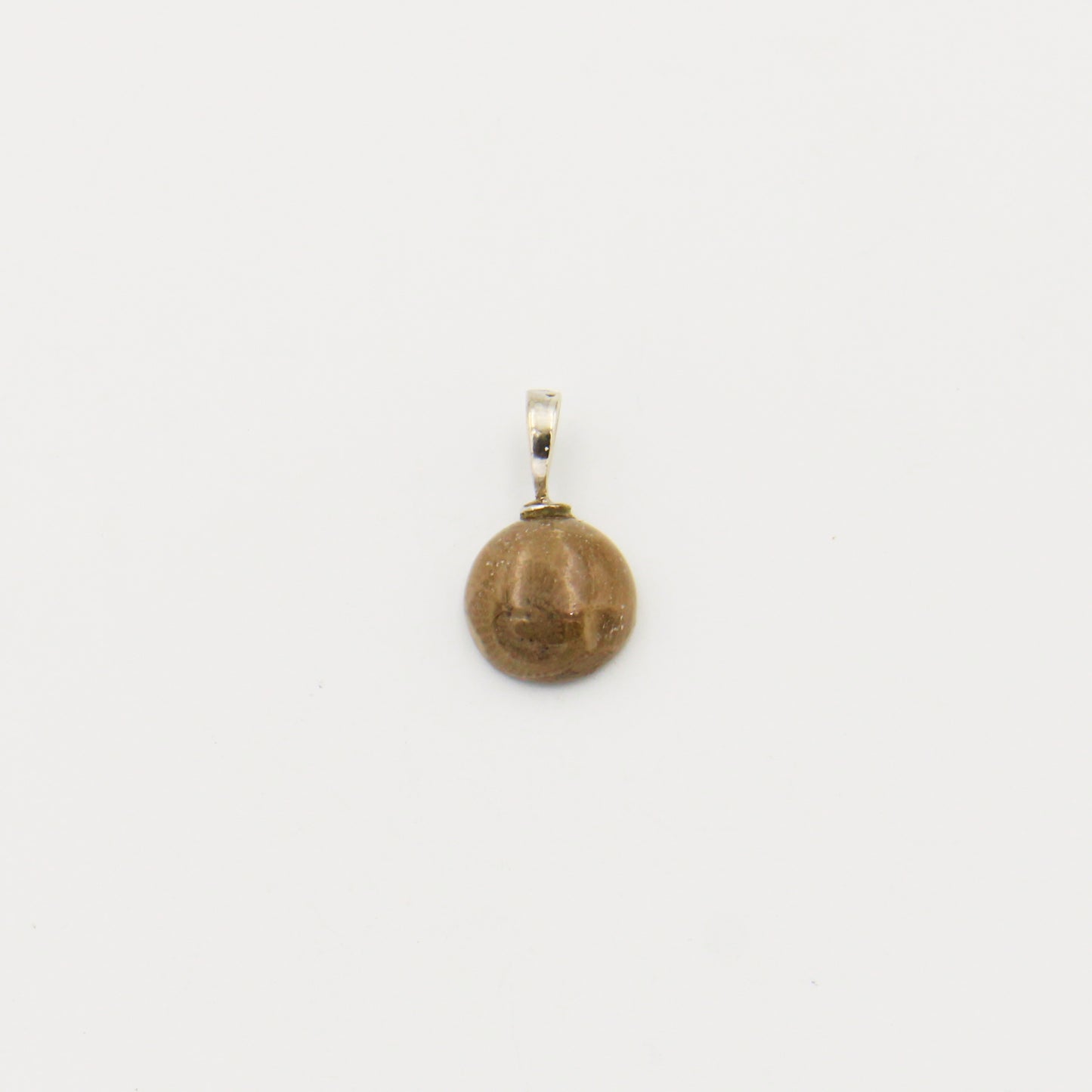 Petoskey Round 12mm Drilled Pendant