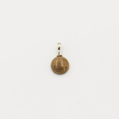 Petoskey Round 12mm Drilled Pendant