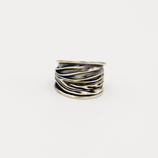 Sterling Silver Branch Statement Ring Size 9