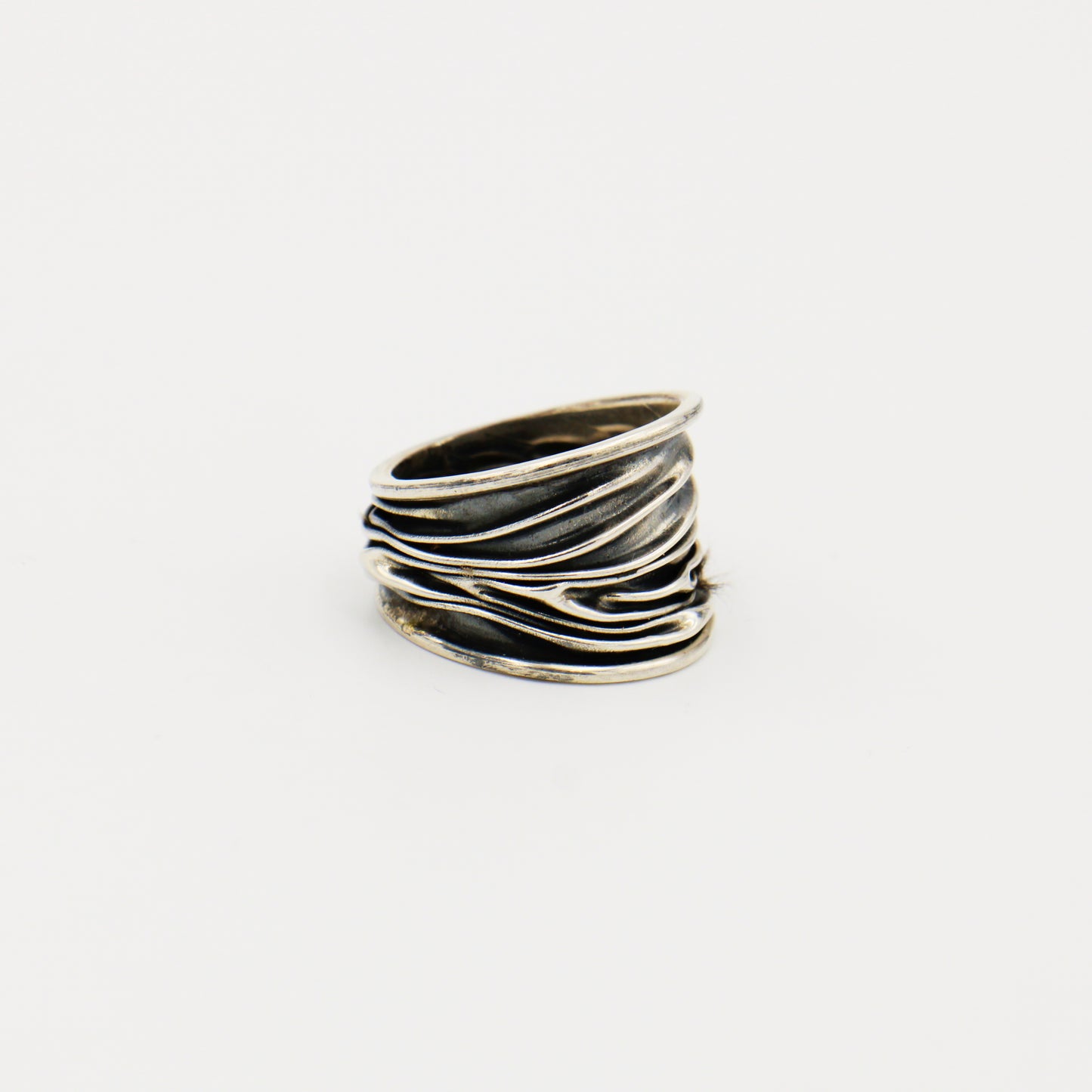 Sterling Silver Branch Statement Ring Size 9