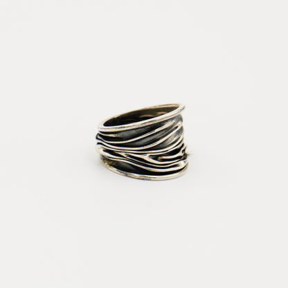 Sterling Silver Branch Statement Ring Size 9