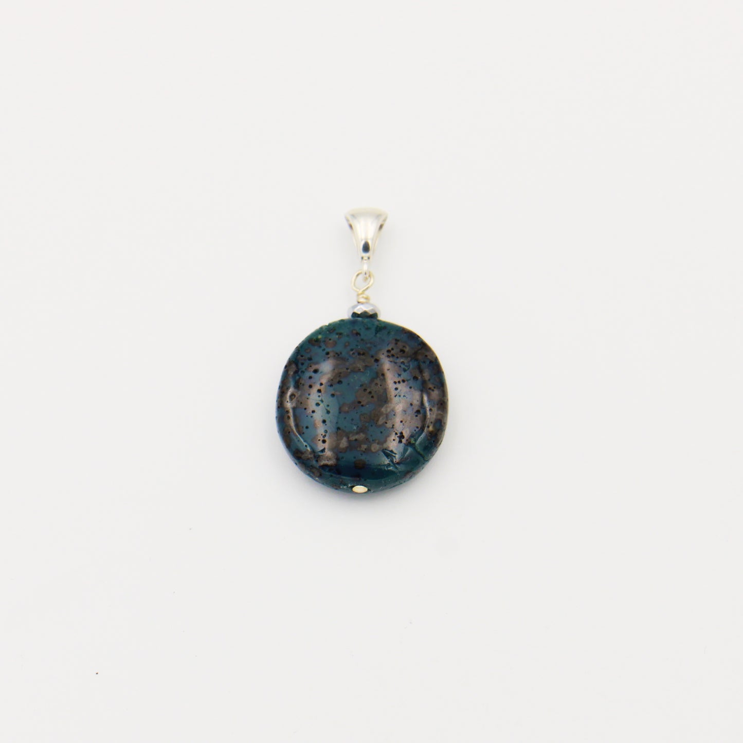 Leland Blue Round Drilled Pendant