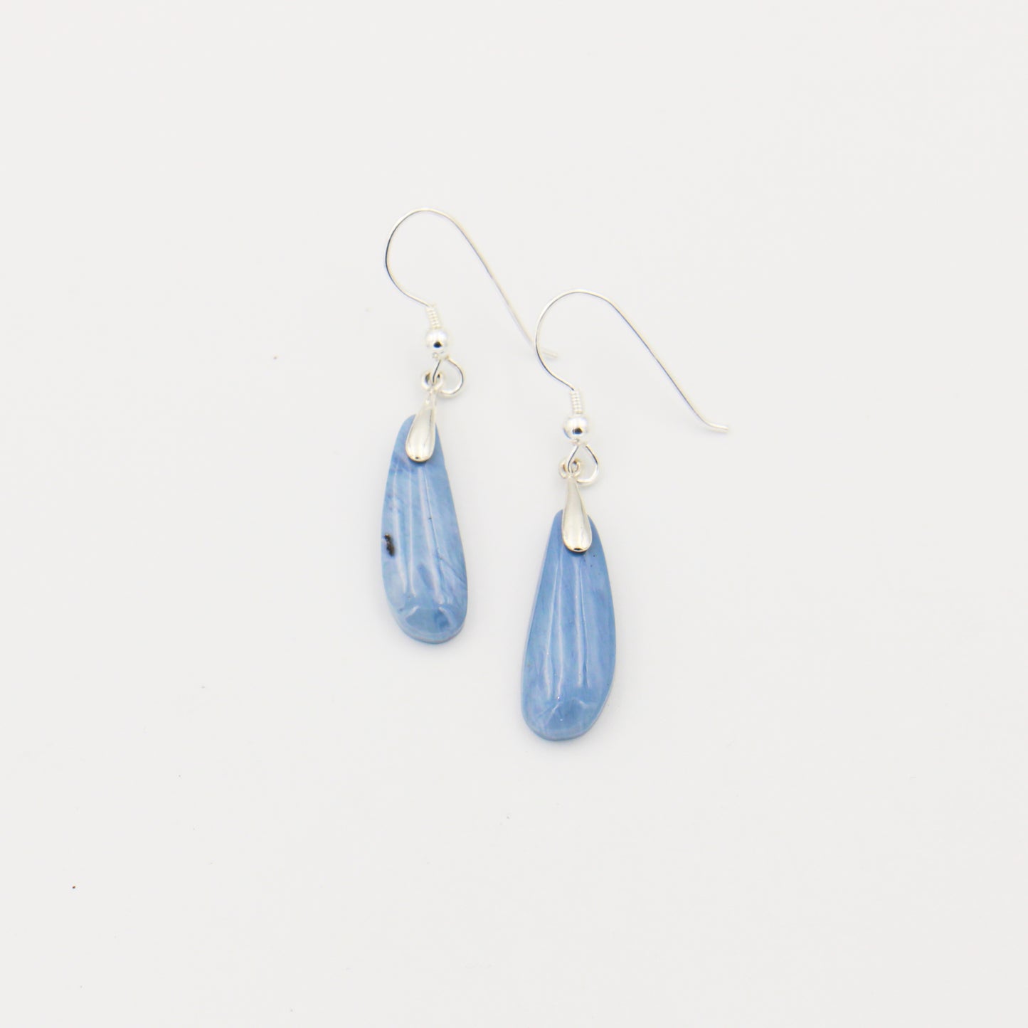 Leland Blue Slice Drop Sterling Earrings