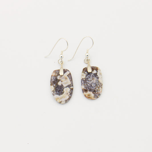 Leland Blue Slice Sterling Silver Earrings