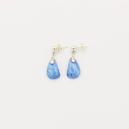 Leland Blue Slice Sterling Earrings