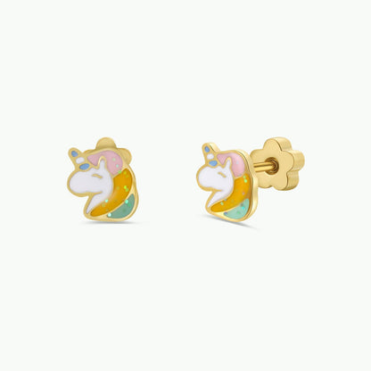 Cute Enamel Flat Back GP Studs