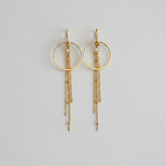 Sun Cascade GF Earrings