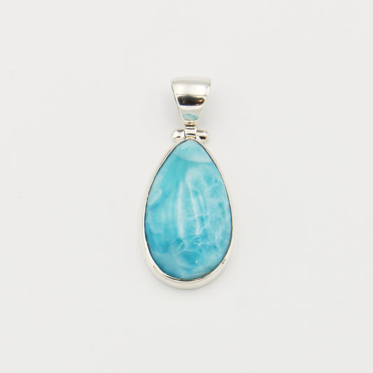 Larimar Large Pear Sterling Pendant : 210000021180