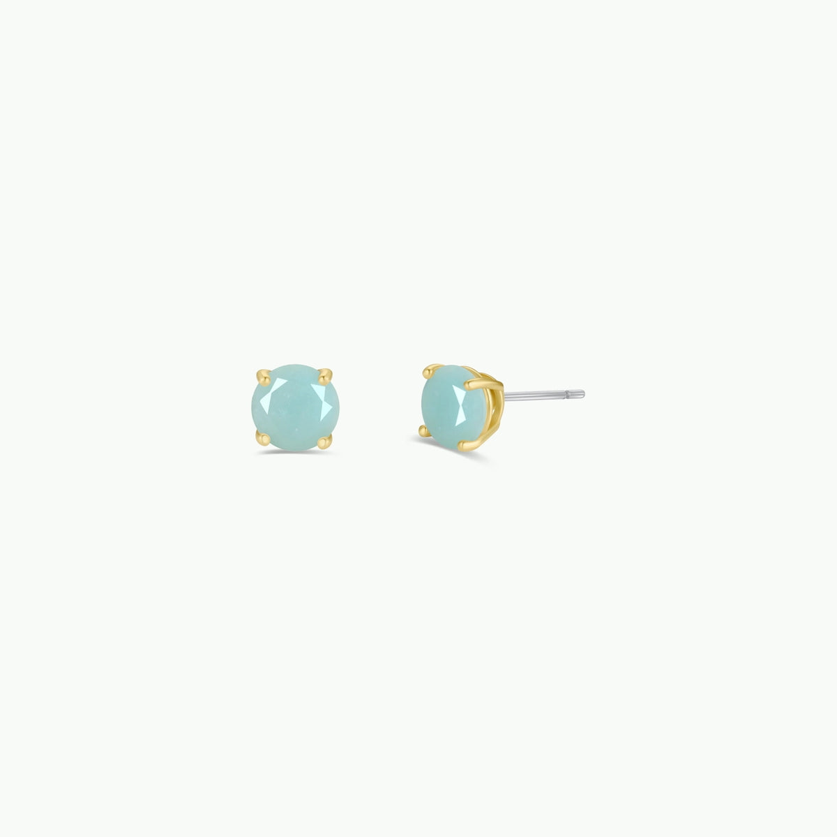 Round Amazonite GP Studs