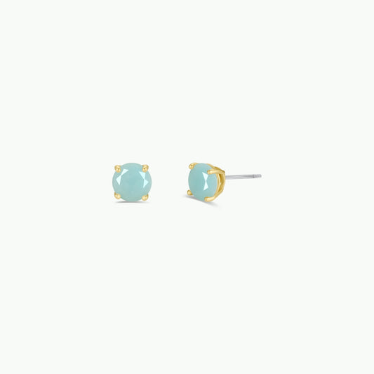 Round Amazonite GP Studs
