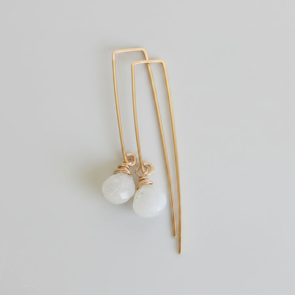 Moonstone Gold Filled Threader