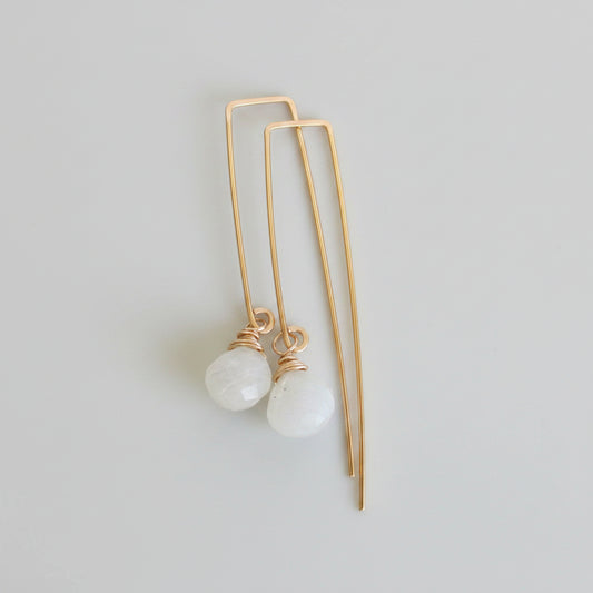 Moonstone Gold Filled Threader