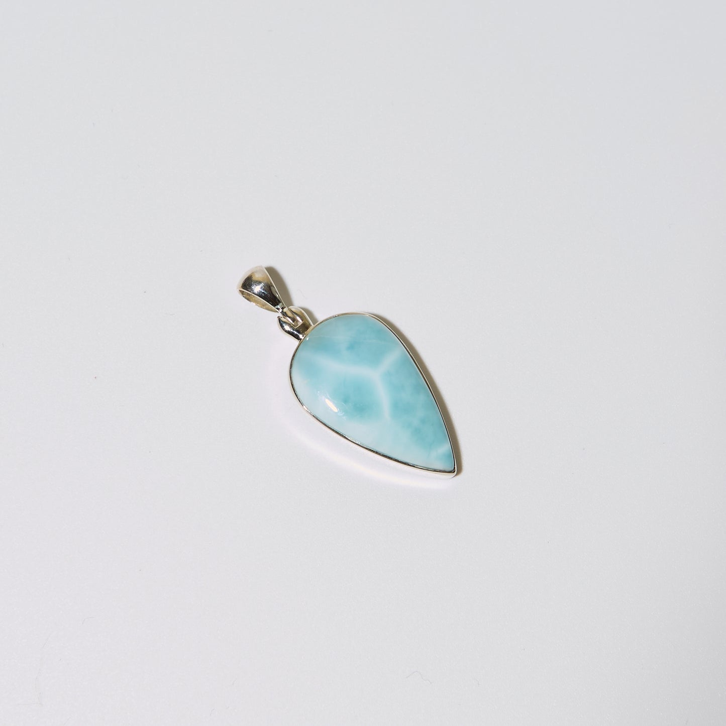 Larimar Pear Sterling Pendant : 210000020246
