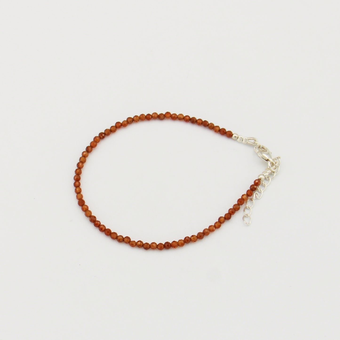 Dainty Gemstone Beaded Bracelet Hess Garnet