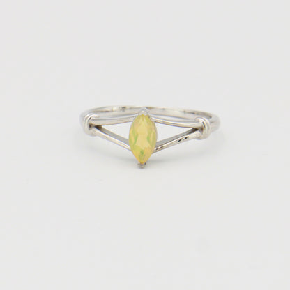 Ethiopian Opal Marquis Sterling Ring Sz 7