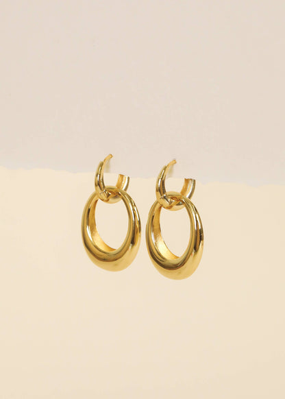 Coupled Hoop GP Earrings