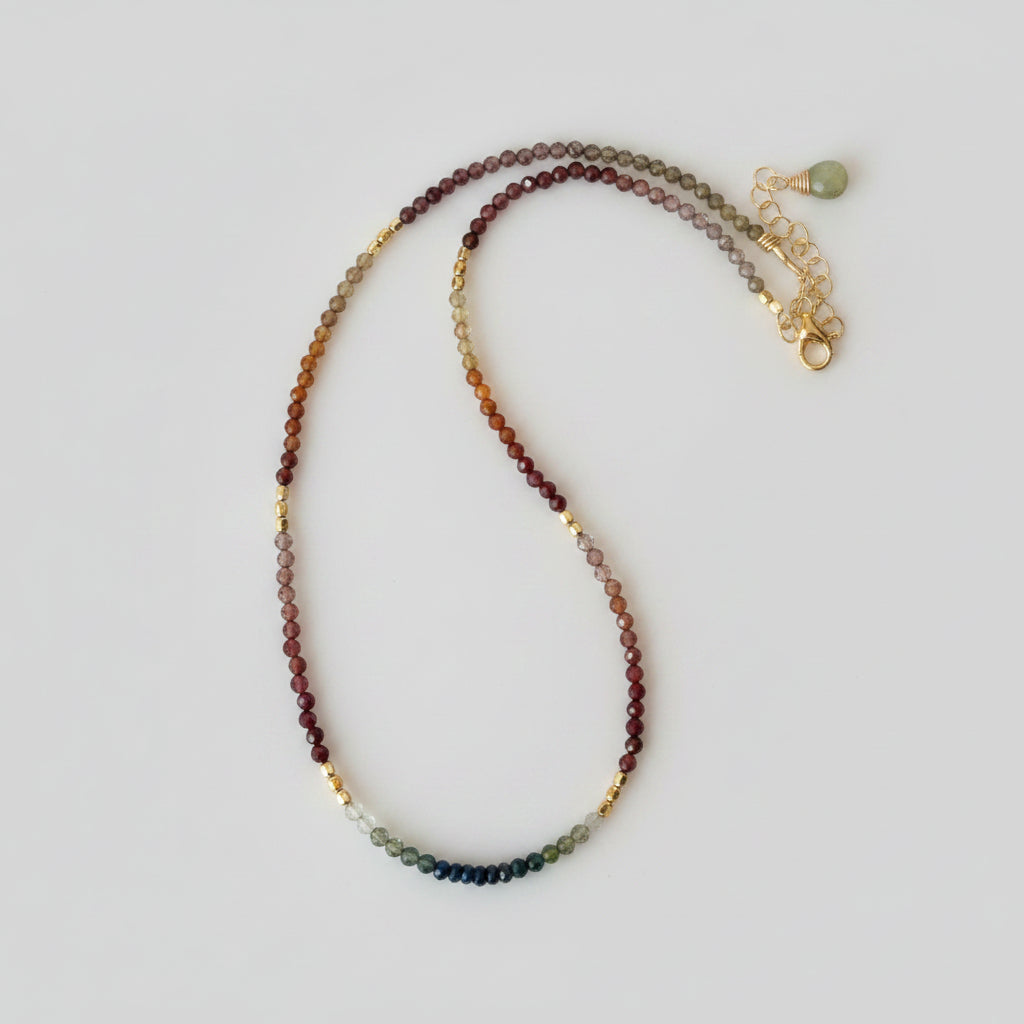Tunduru Sapphire Beaded Gemstone Necklace