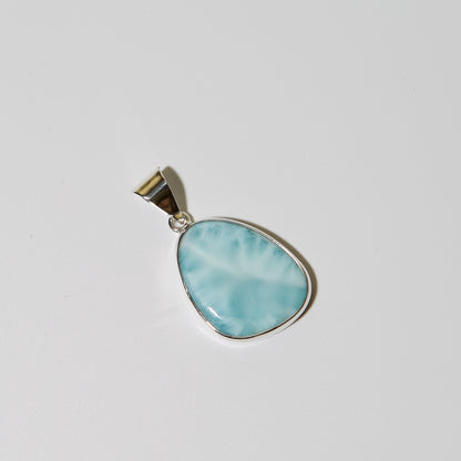 Larimar Ovoid Sterling Pendant