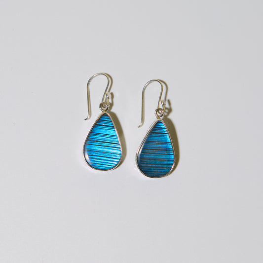 Labradorite Pear Sterling Earrings