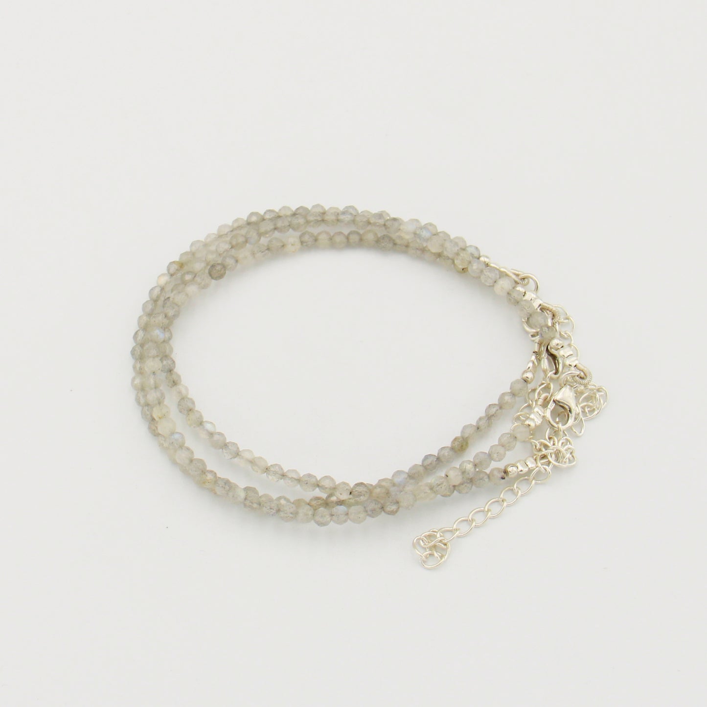 Dainty Gemstone Beaded Bracelet Labradorite
