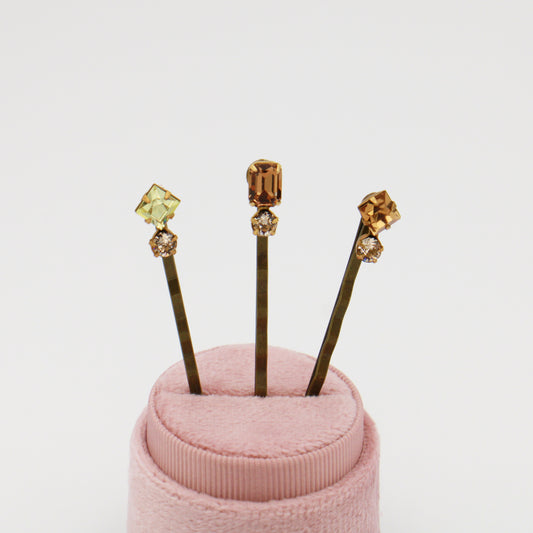 Swarovski 2-Stone Hair Pin