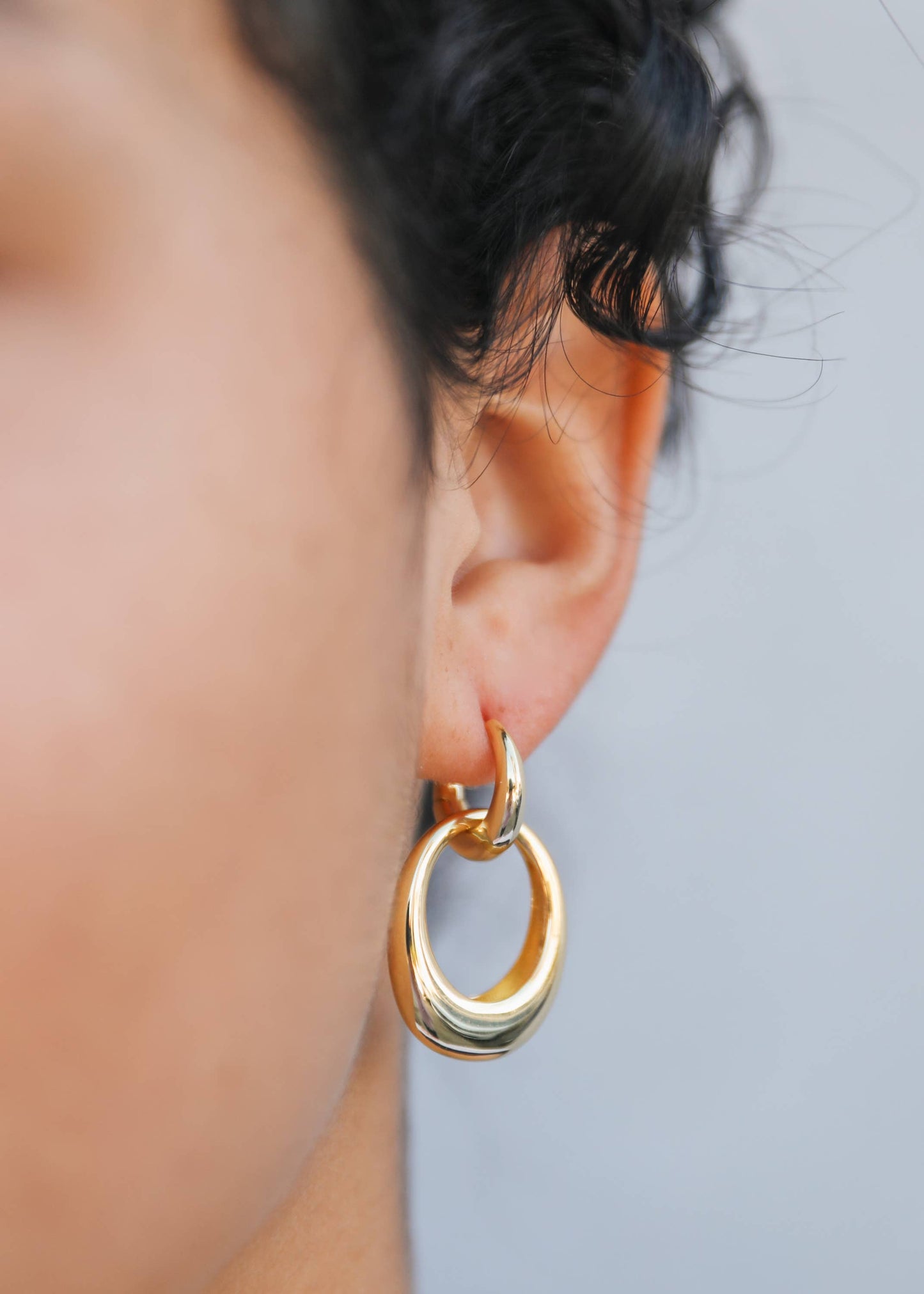 Coupled Hoop GP Earrings