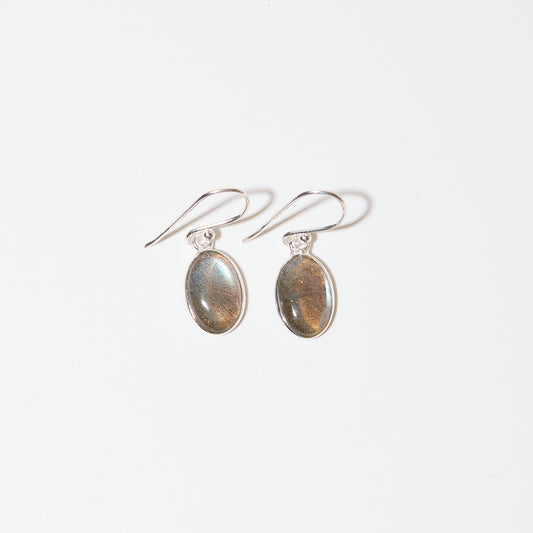 Labradorite Oval Sterling Earrings : 210000020001