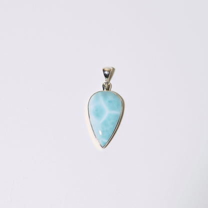 Larimar Pear Sterling Pendant : 210000020246