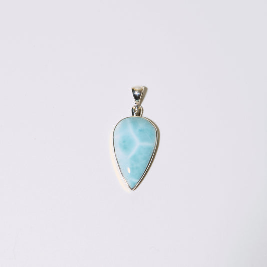 Larimar Pear Sterling Pendant : 210000020246