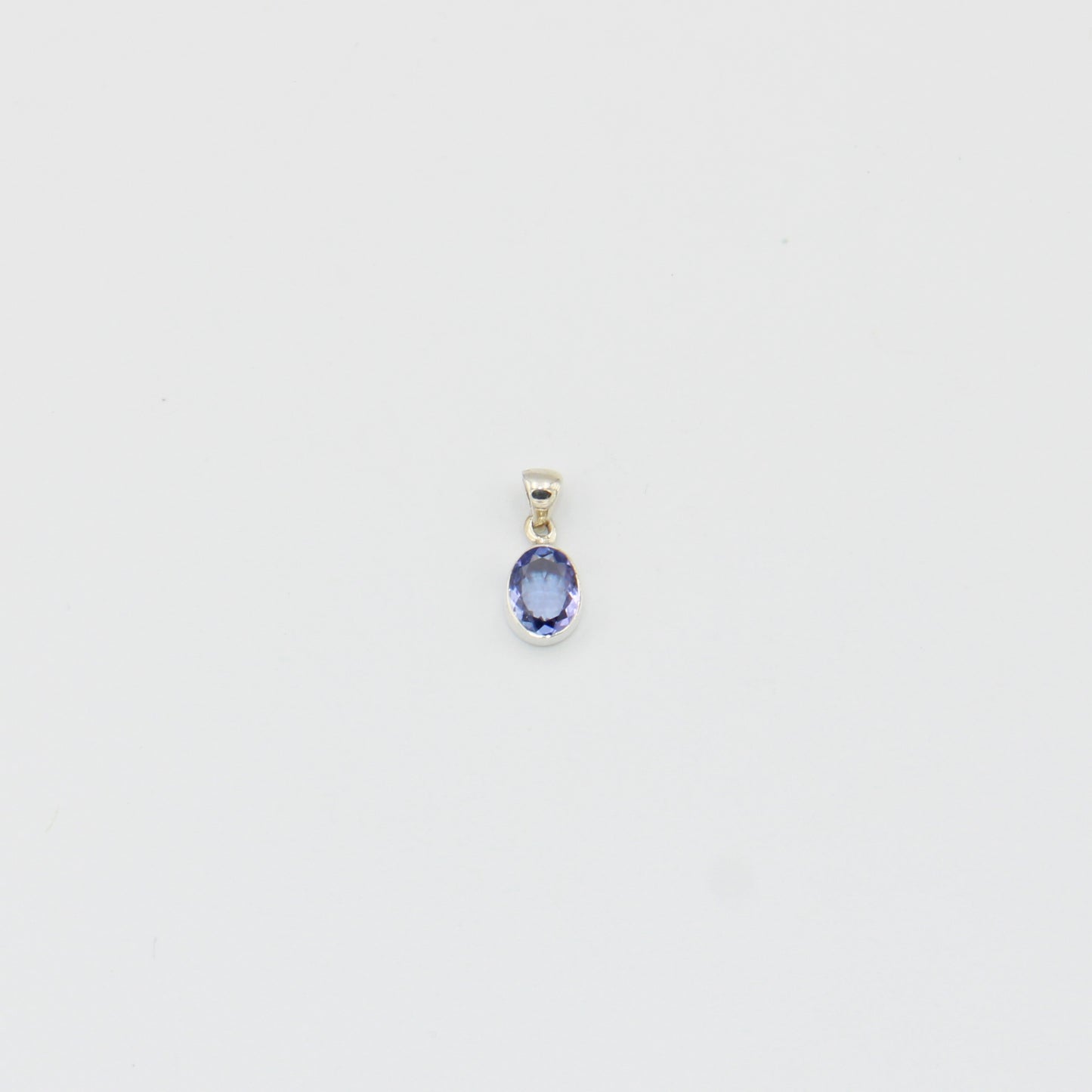 Tanzanite Oval Sterling Pendant