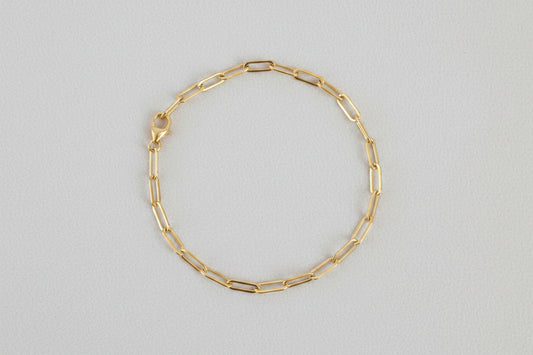 Allie Paperclip Chain Gold Filled Bracelet