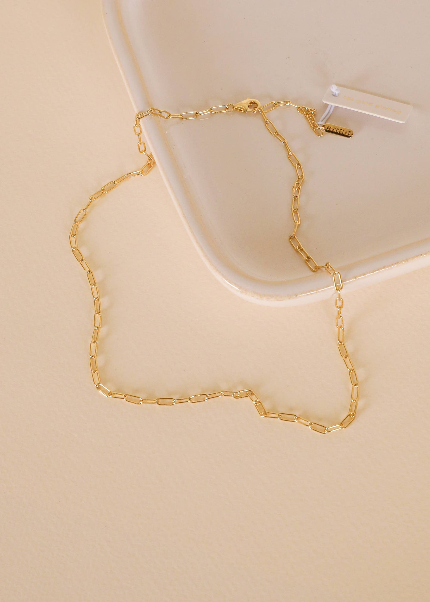 Tiny GP Paperclip Chain 16"-18"