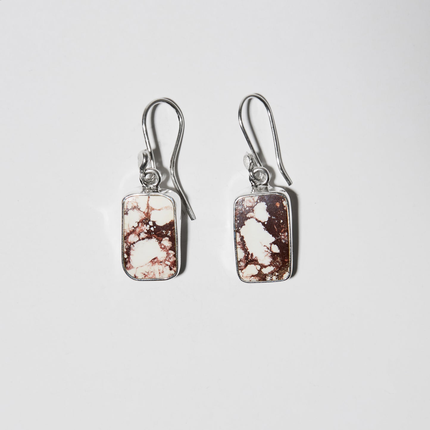 Wild Horse Rectangle Sterling Earrings