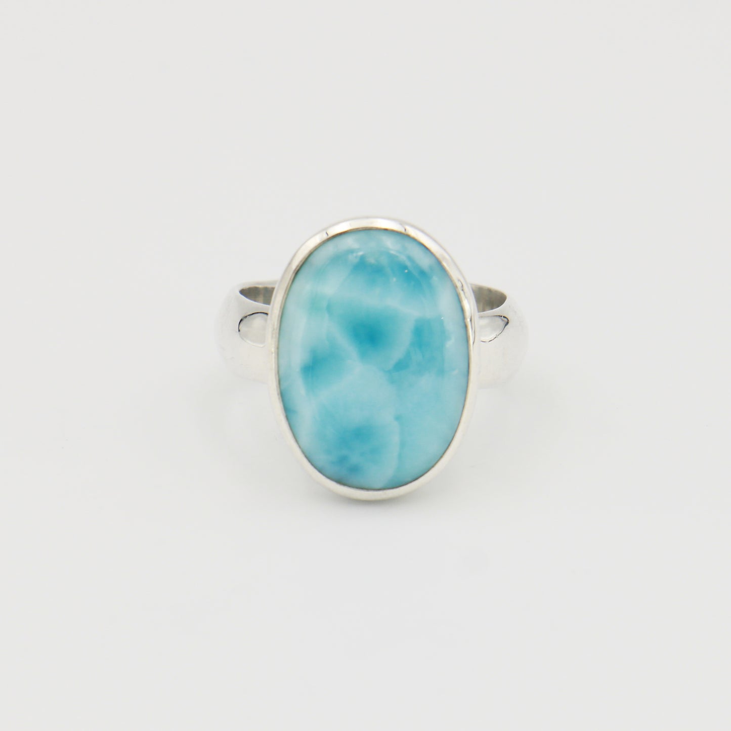Larimar Oval Sterling Ring Sz 10 : 210000020837